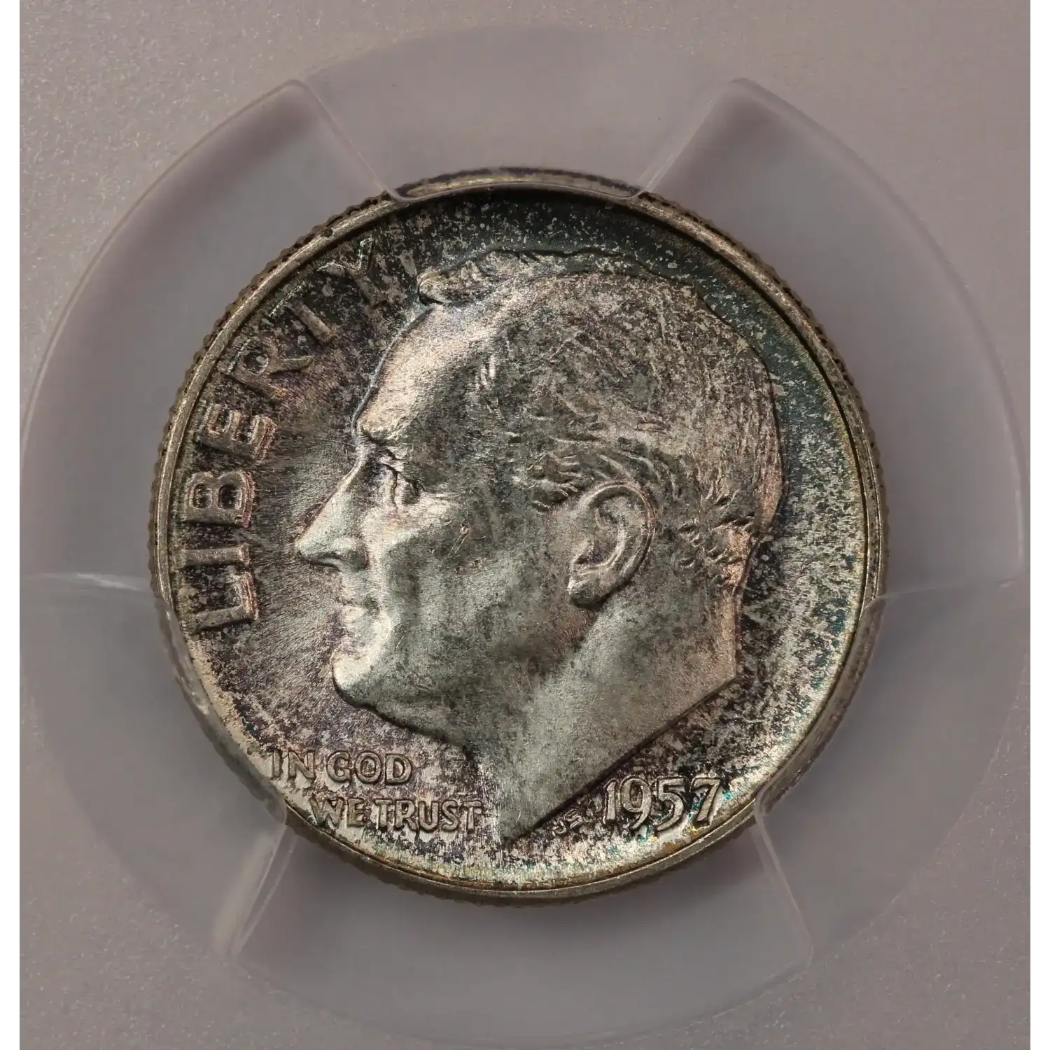 1957 Roosevelt Dime PCGS MS-66