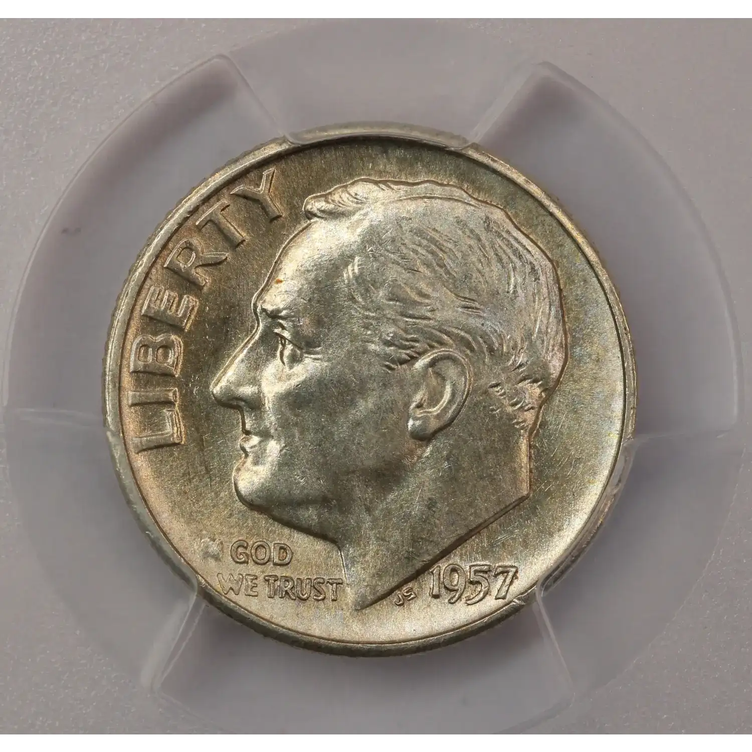 1957-D Roosevelt Dime PCGS MS-65 FB