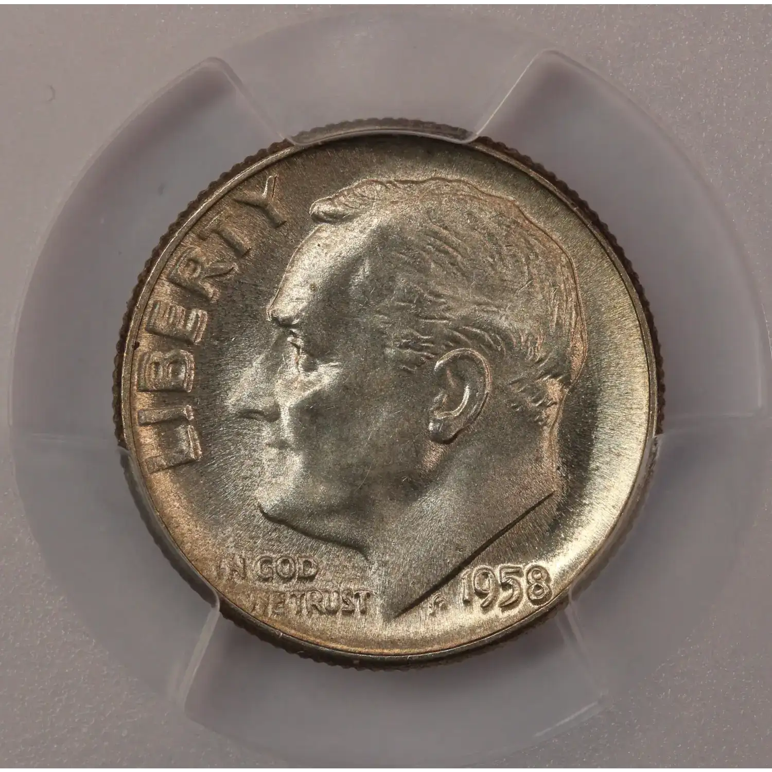 1958 Roosevelt Dime PCGS MS-66