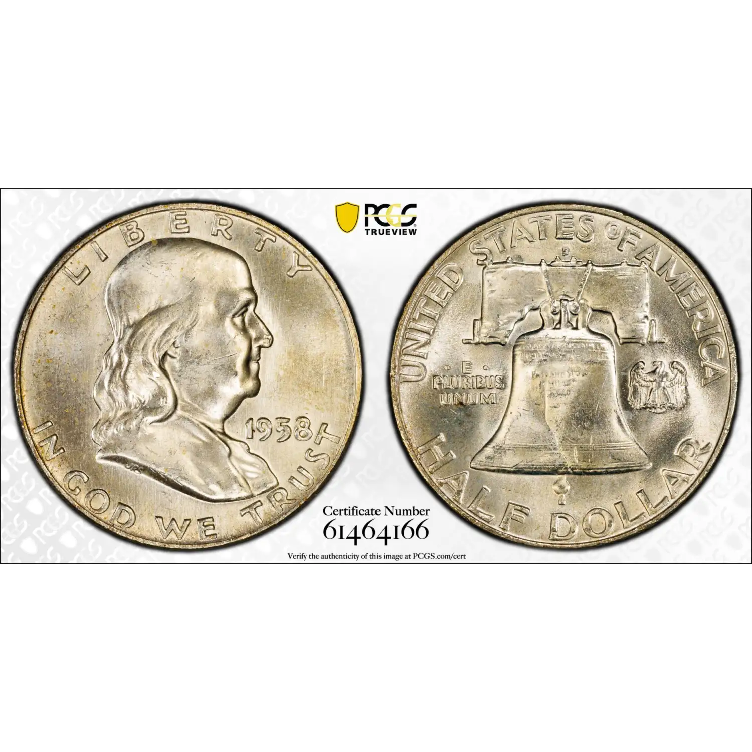 1958-D Franklin Half Dollar PCGS MS-65