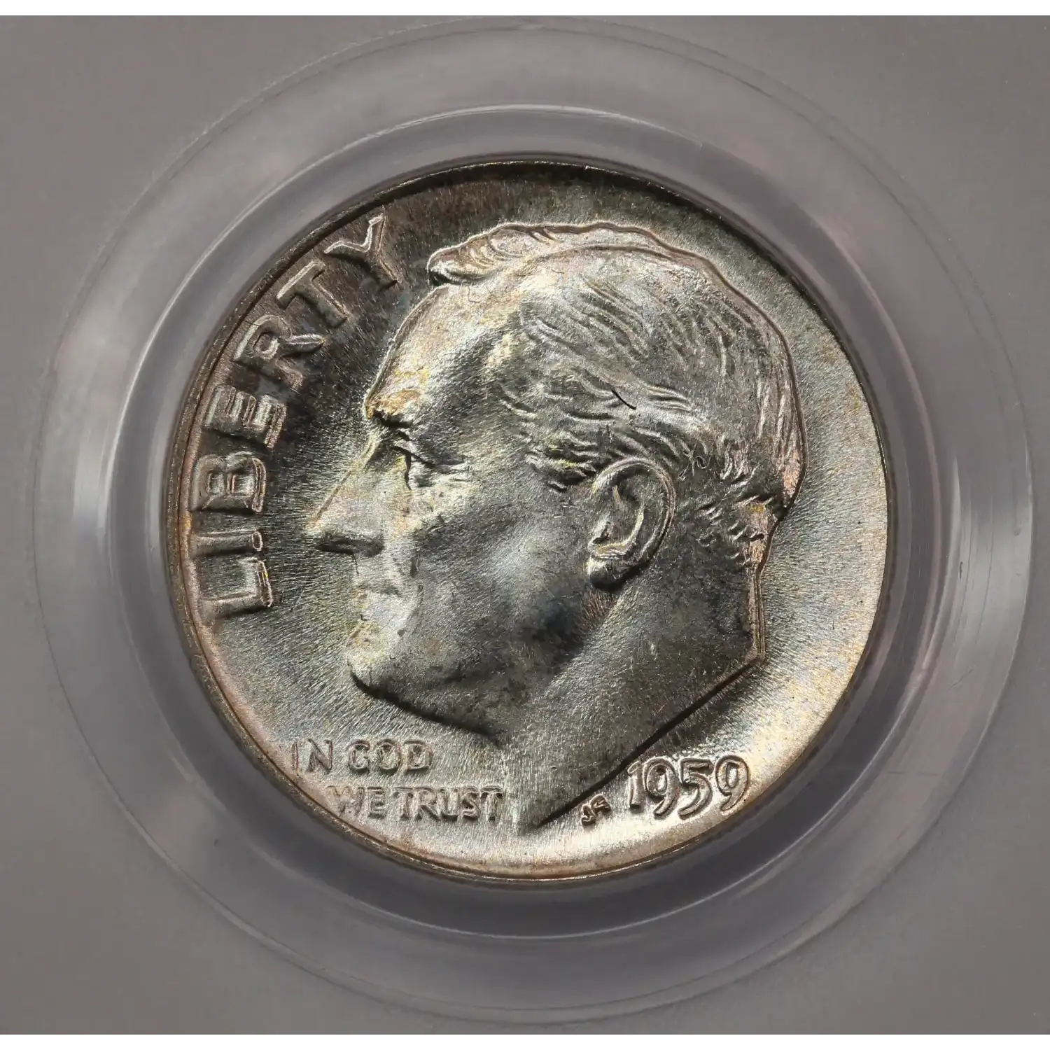 1959 Roosevelt Dime PCGS MS-65