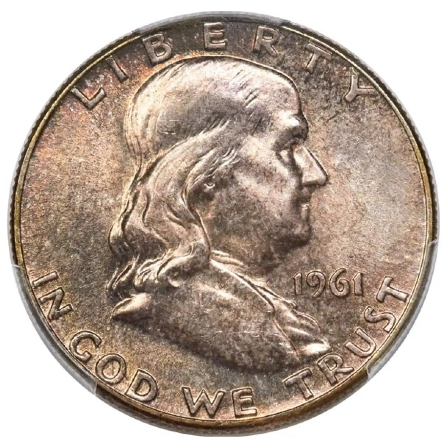 1961 Franklin Half Dollar PCGS MS-66 FBL