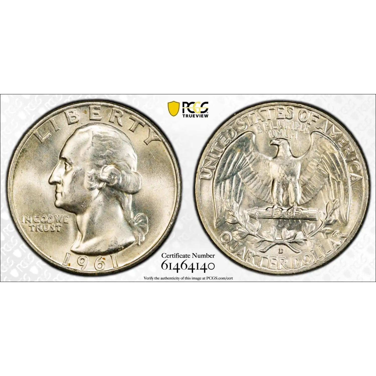 1961-D Washington Quarter PCGS MS-65