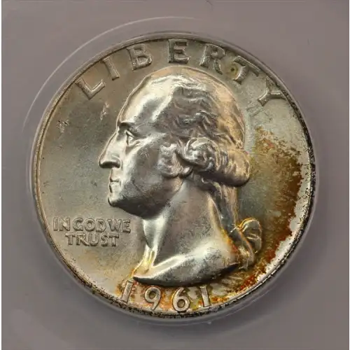1961-D Washington Quarter ANACS MS63