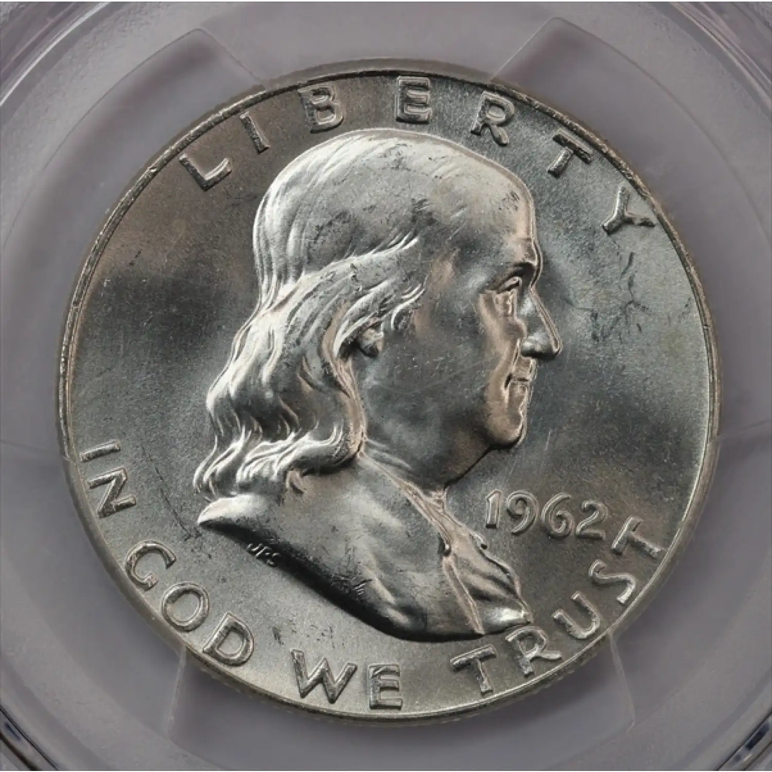 1962 Franklin Half Dollar PCGS MS-65 FBL