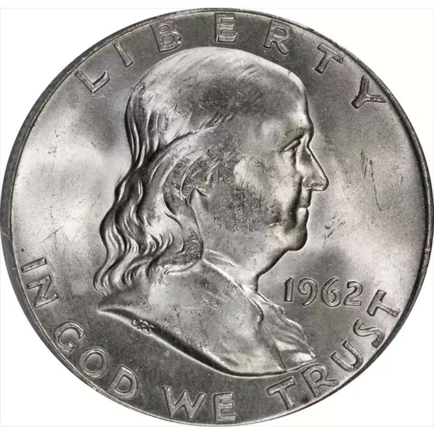 1962-D Franklin Half Dollar PCGS MS-64 FBL