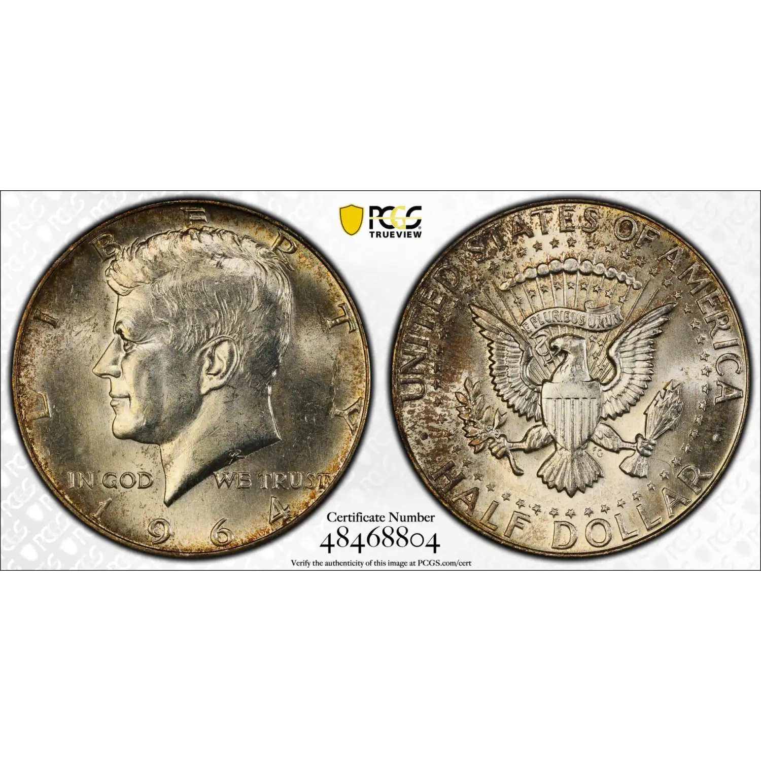 1964 Kennedy Half Dollar PCGS MS-64