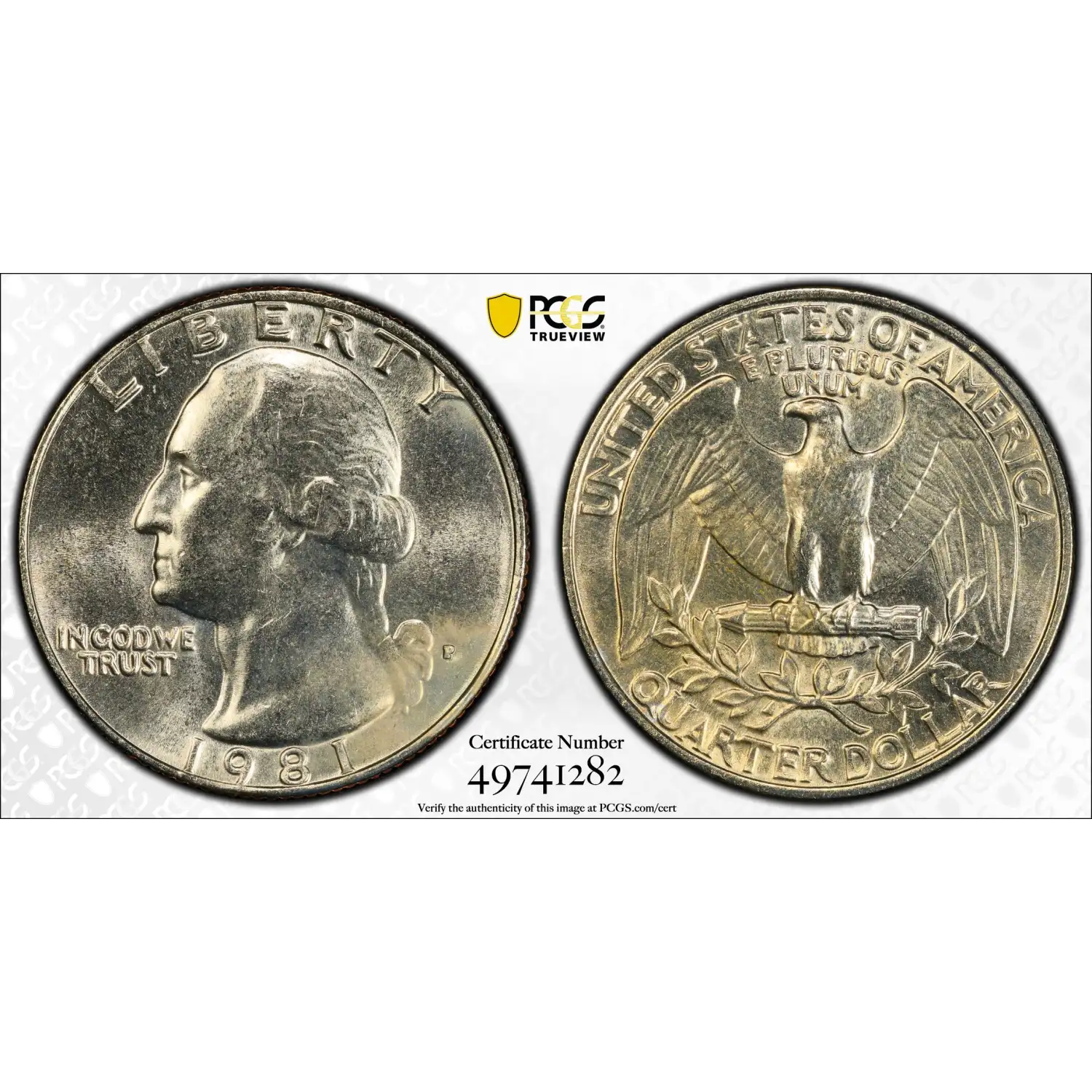 1981 Washington Quarter PCGS MS-64