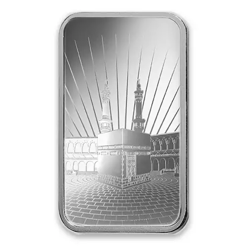 1oz PAMP Silver Bar - Ka `Bah. Mecca (2)