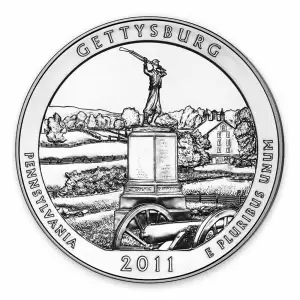 2011 5 oz Silver America the Beautiful Gettysburg National Military Park (2)