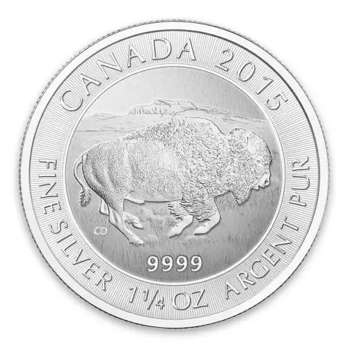 2015 1.25oz Canadian Silver Bison (2)