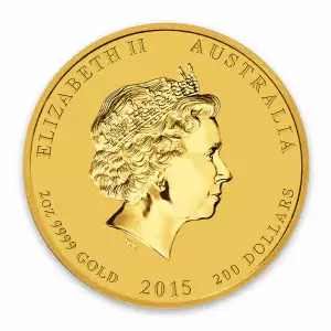 2015 2oz Australian Perth Mint Gold Lunar II: Year of the Goat (2)