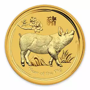 2019 1/10oz  Australian Perth Mint Gold Lunar Year of the Pig (2)