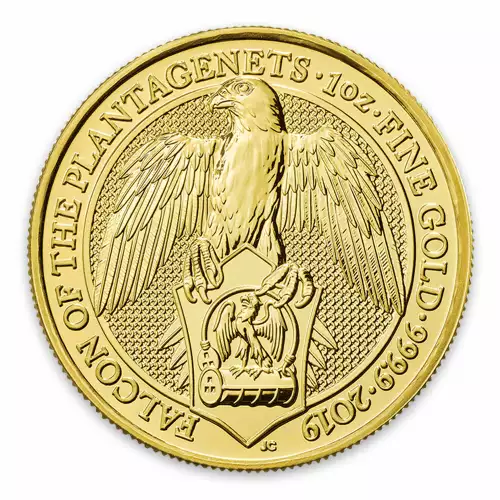 2019 1oz Britain Queen's Beast: The Falcon of the Plantagenets (2)