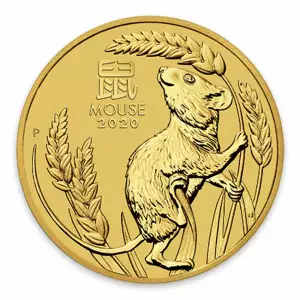 2020 1/4oz Australian Gold Lunar: Year of the Mouse (2)