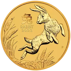 2023 1/20oz Australian Perth Mint Gold Lunar III: Year of the Rabbit (2)