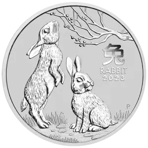 2023 1/2oz Australian Perth Mint Silver Lunar Series III: Year of the Rabbit (2)