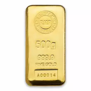 500g Royal Mint Refinery Cast Gold Bar (2)