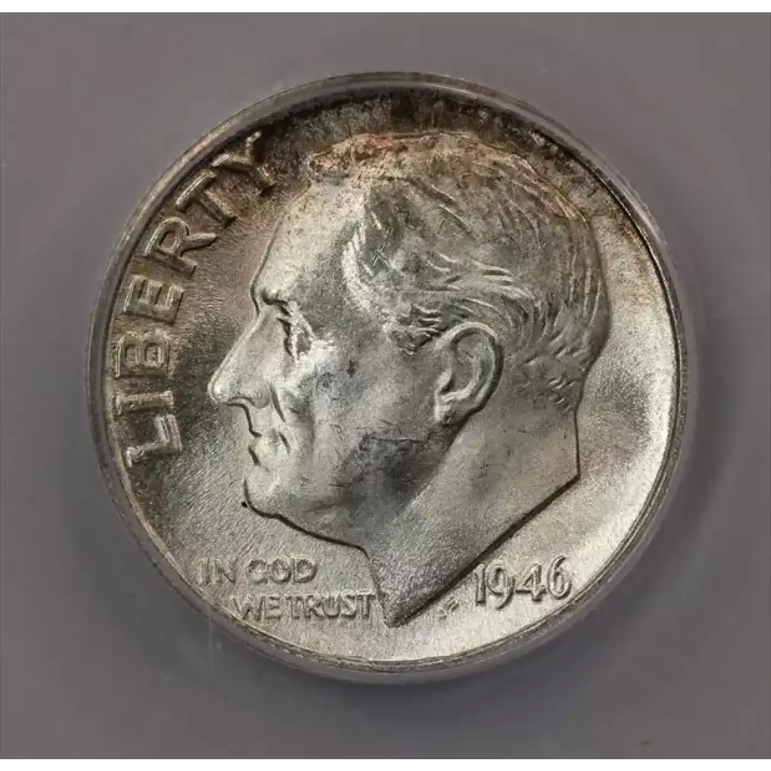 1946-D Roosevelt Dime ANACS MS-65 FB