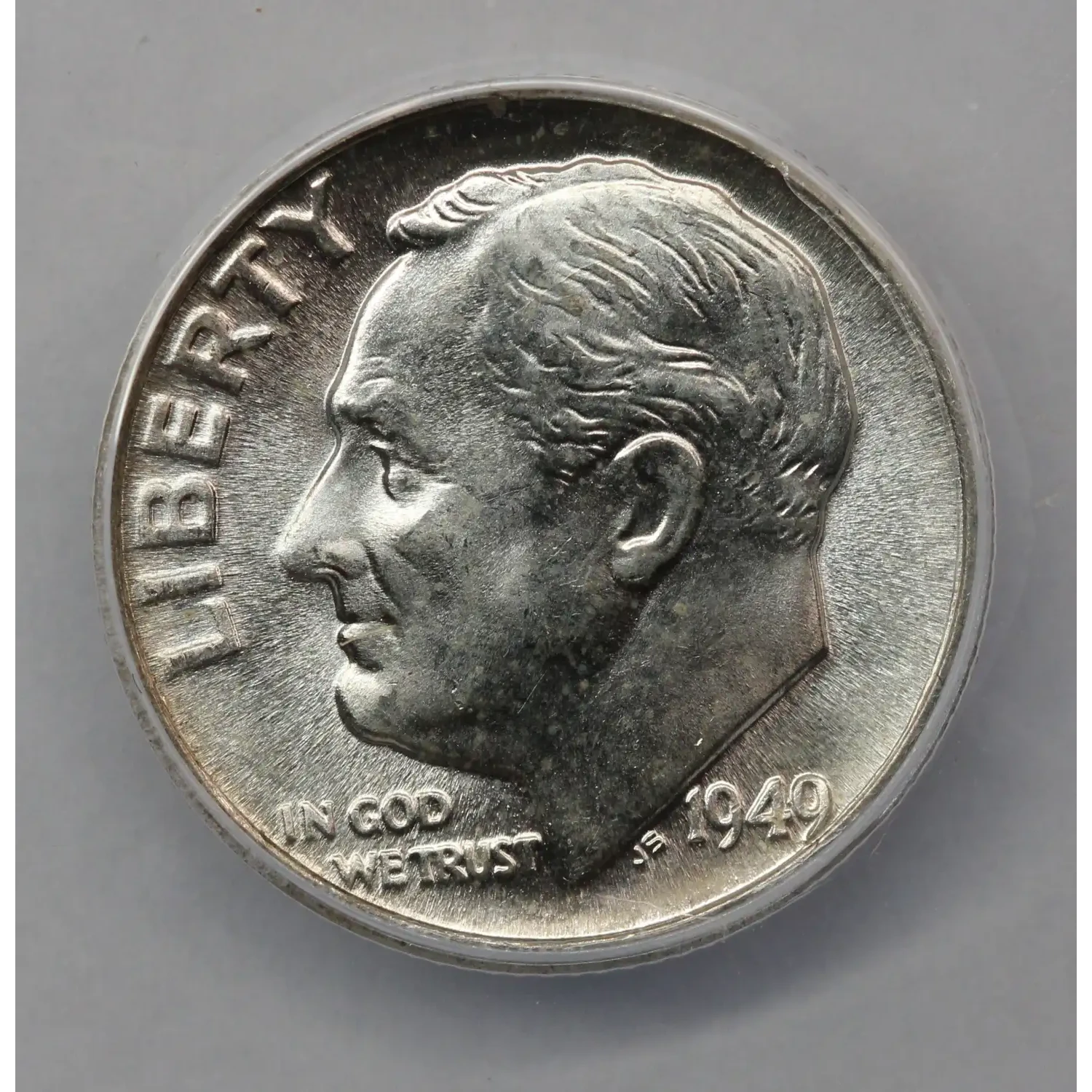 1949 Roosevelt Dime ANACS MS-65