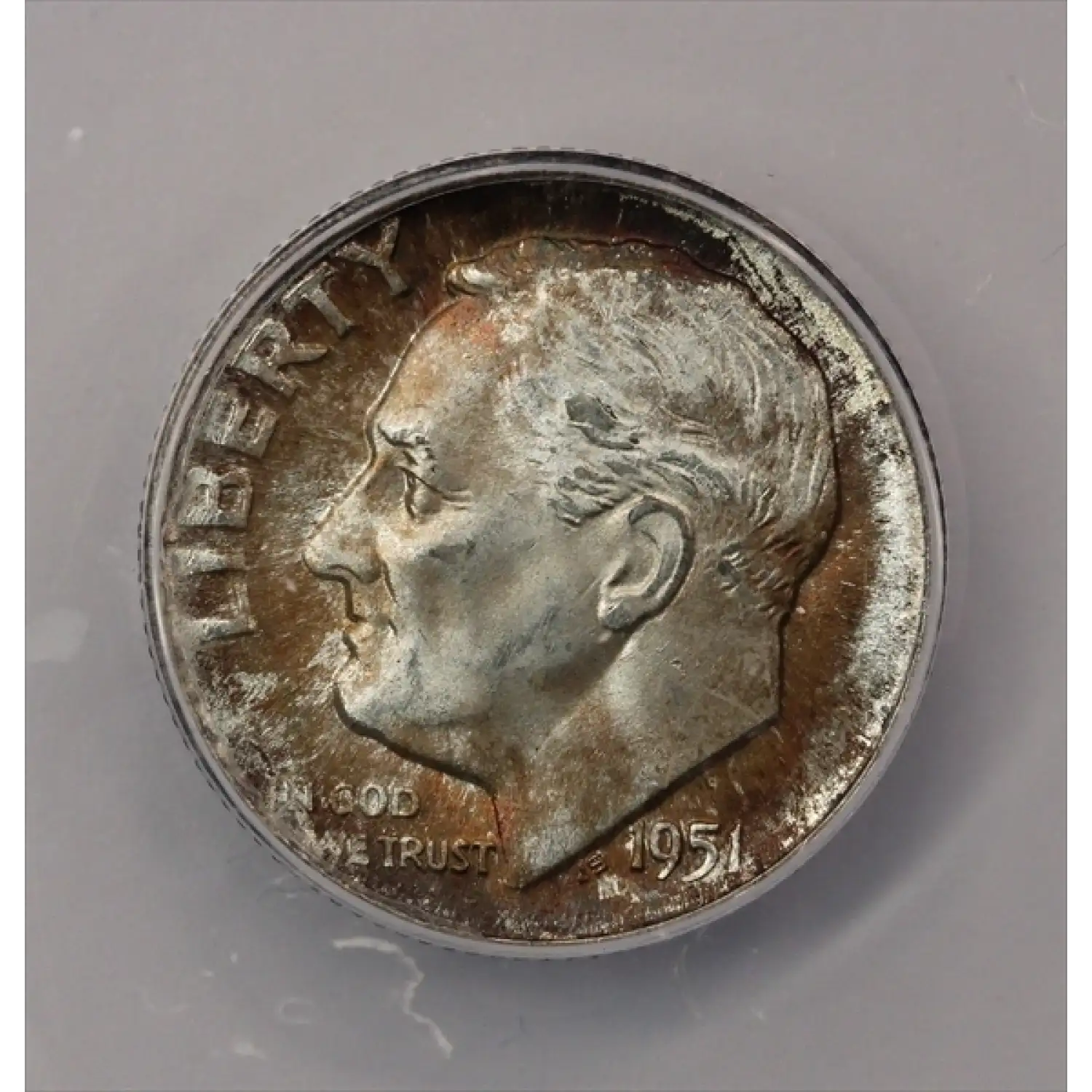 1951-D Roosevelt Dime ANACS MS-65 FB