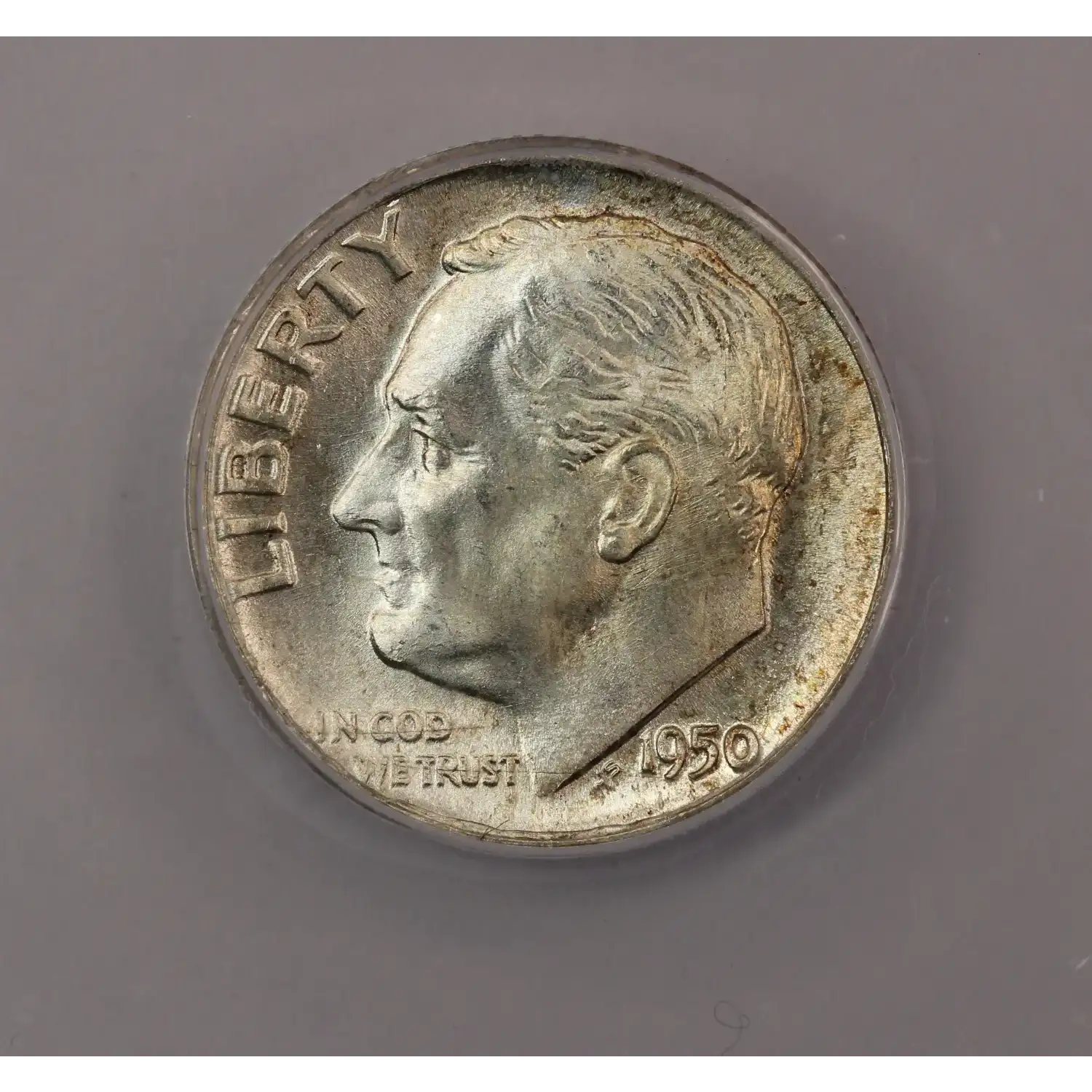1950 Roosevelt Dime ANACS MS-65 FB
