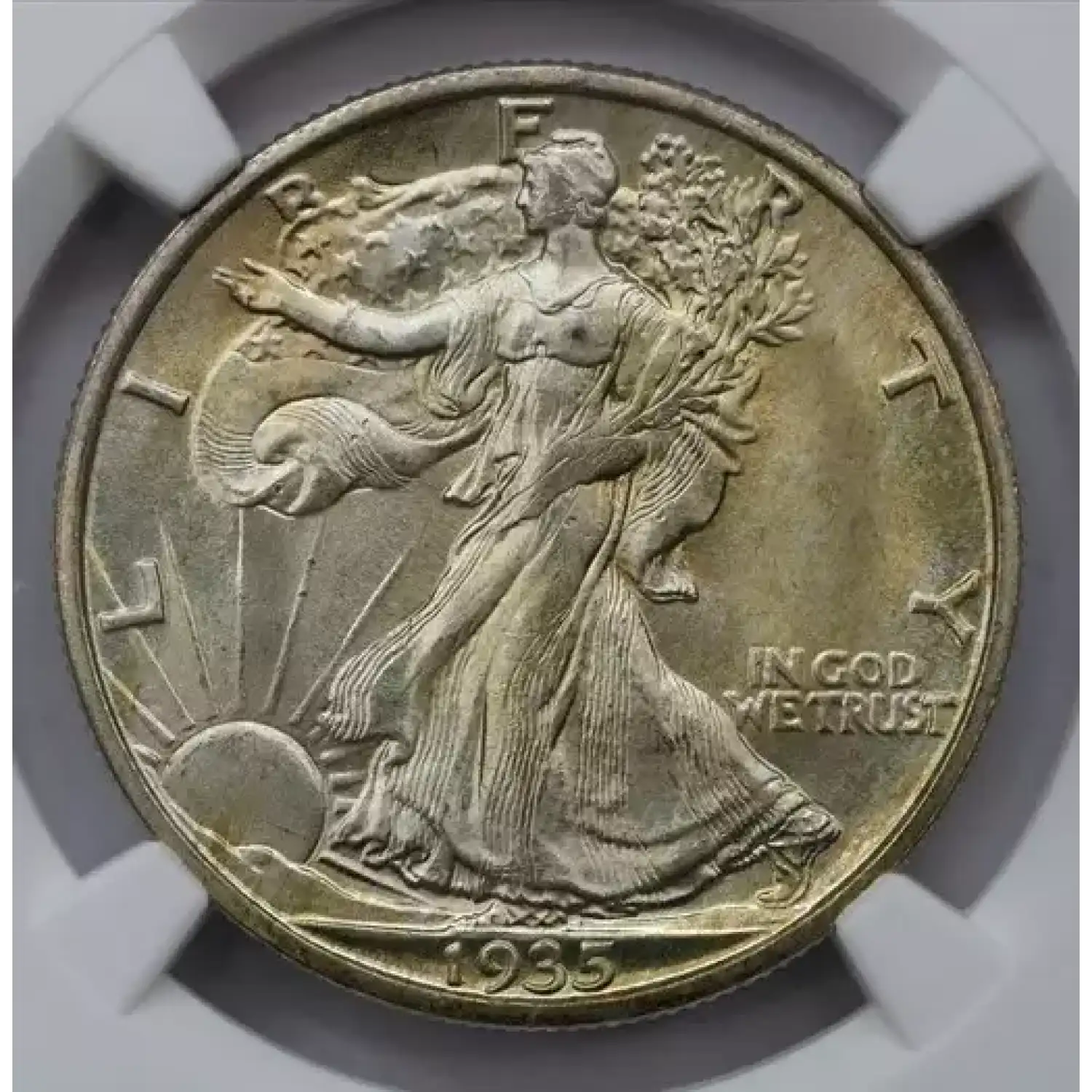 1935-S Walking Liberty Half Dollar NGC MS-66