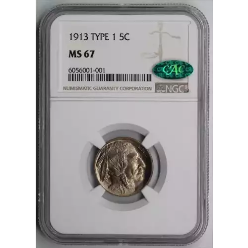Nickel Five Cent Pieces-Indian Head or Buffalo