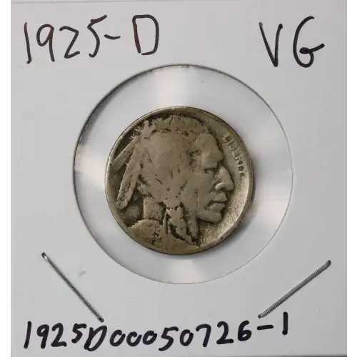 Nickel Five Cent Pieces-Indian Head or Buffalo