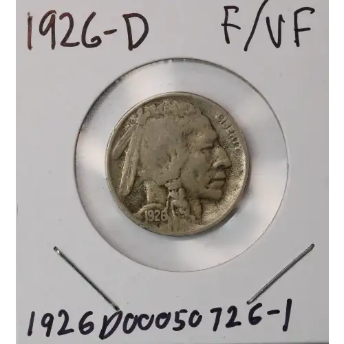 Nickel Five Cent Pieces-Indian Head or Buffalo