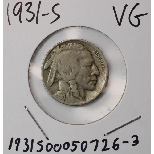 Nickel Five Cent Pieces-Indian Head or Buffalo