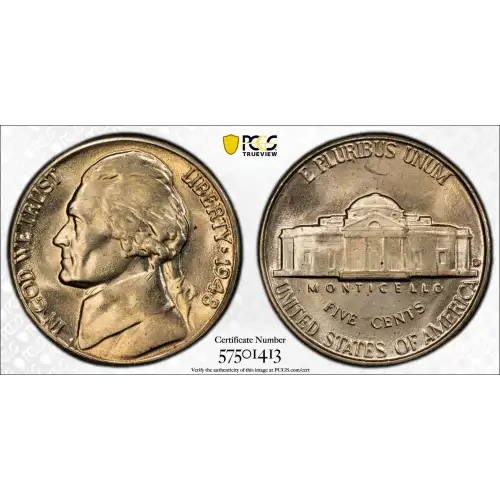 Nickel Five Cent Pieces-Jefferson