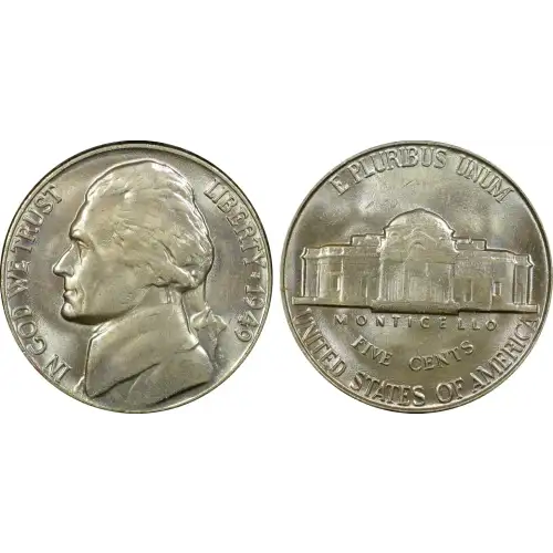 Nickel Five Cent Pieces-Jefferson