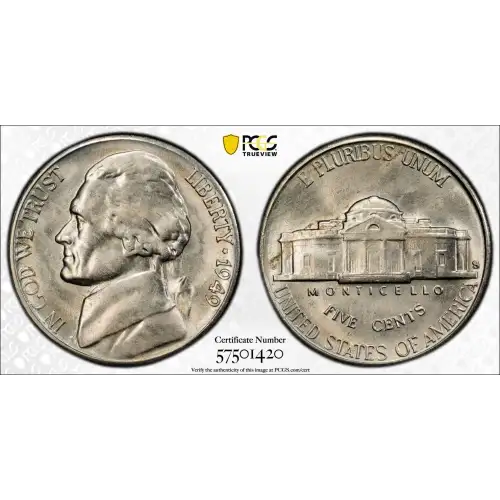 Nickel Five Cent Pieces-Jefferson