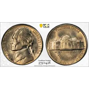Nickel Five Cent Pieces-Jefferson