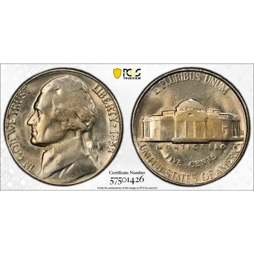 Nickel Five Cent Pieces-Jefferson