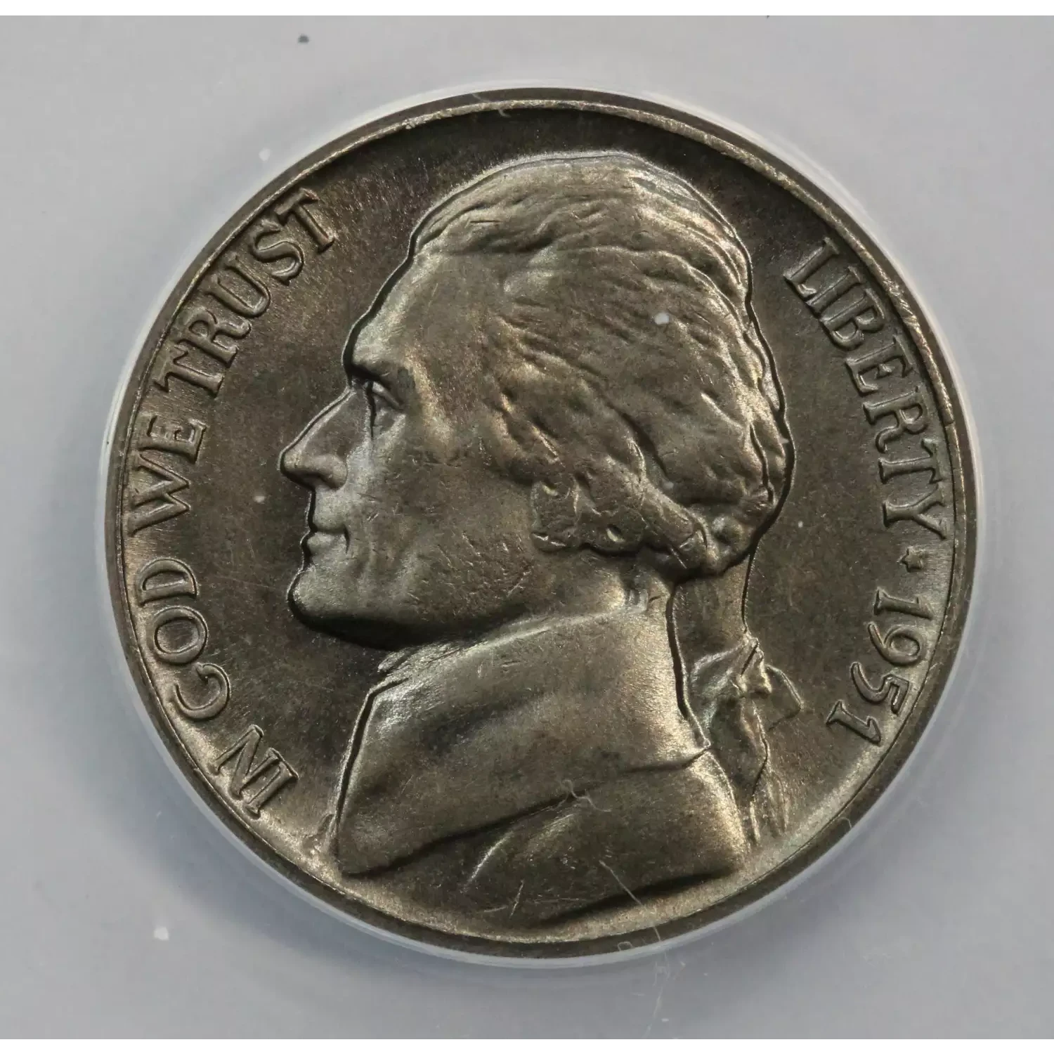 1951 Jefferson Nickel ANACS MS-65
