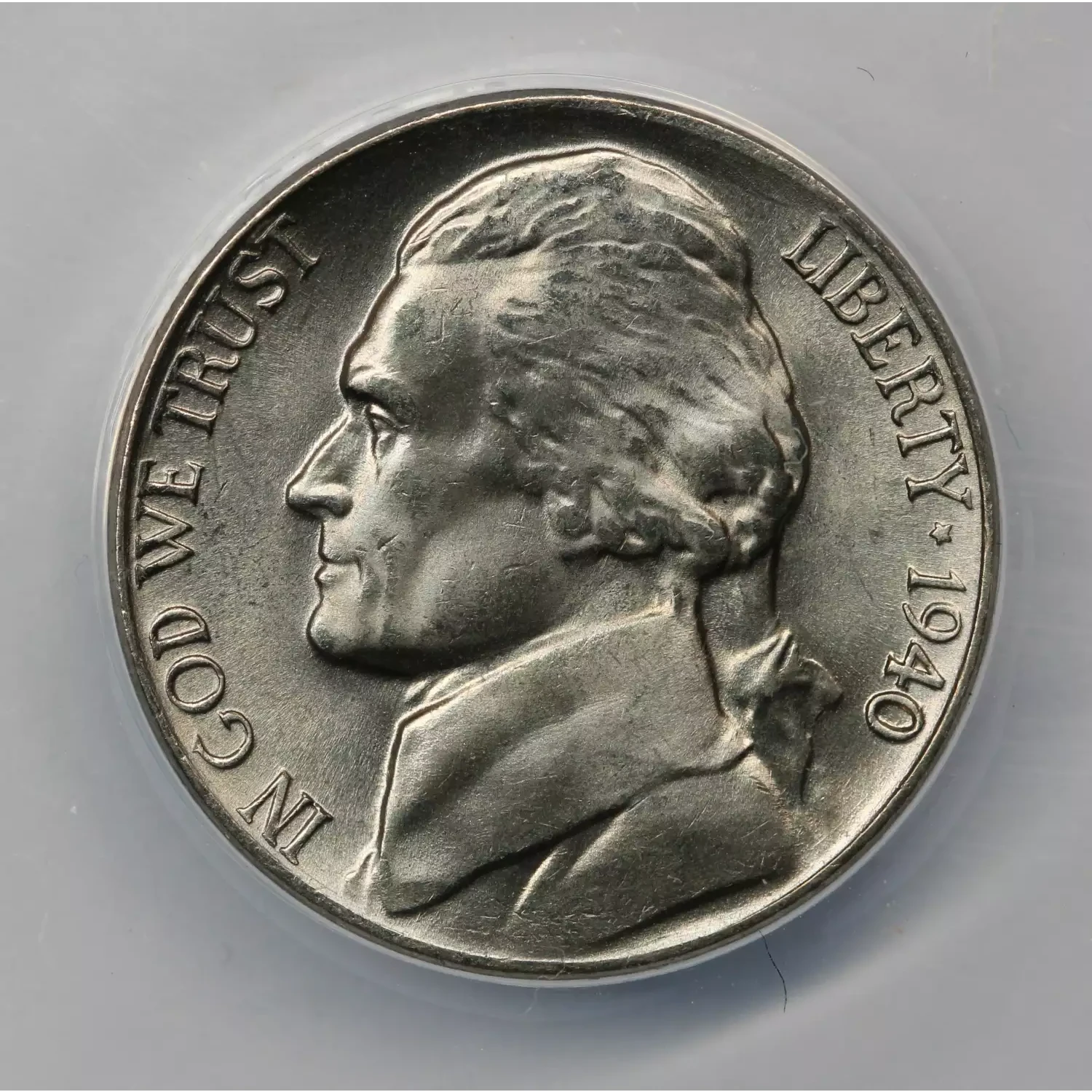 1940 Jefferson Nickel ANACS MS-66