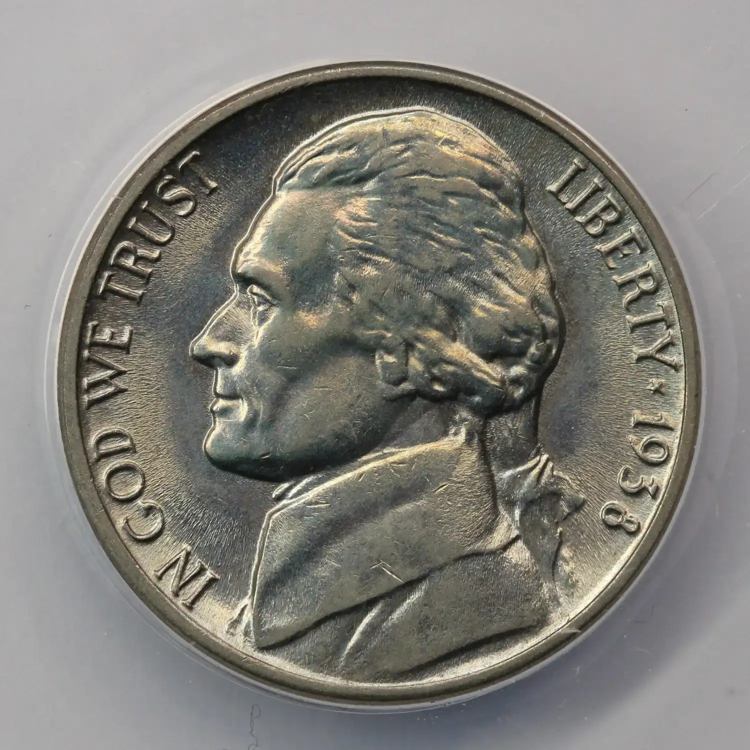1938 Jefferson Nickel ANACS MS-62