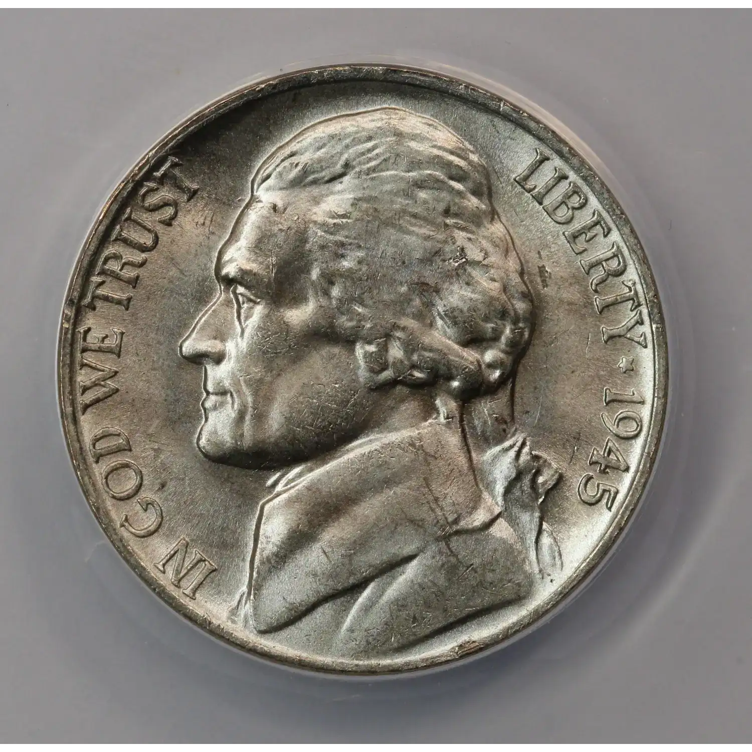 1945 Jefferson Nickel ANACS MS-65