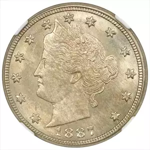 Nickel Five Cent Pieces-Liberty Head 1883-1913