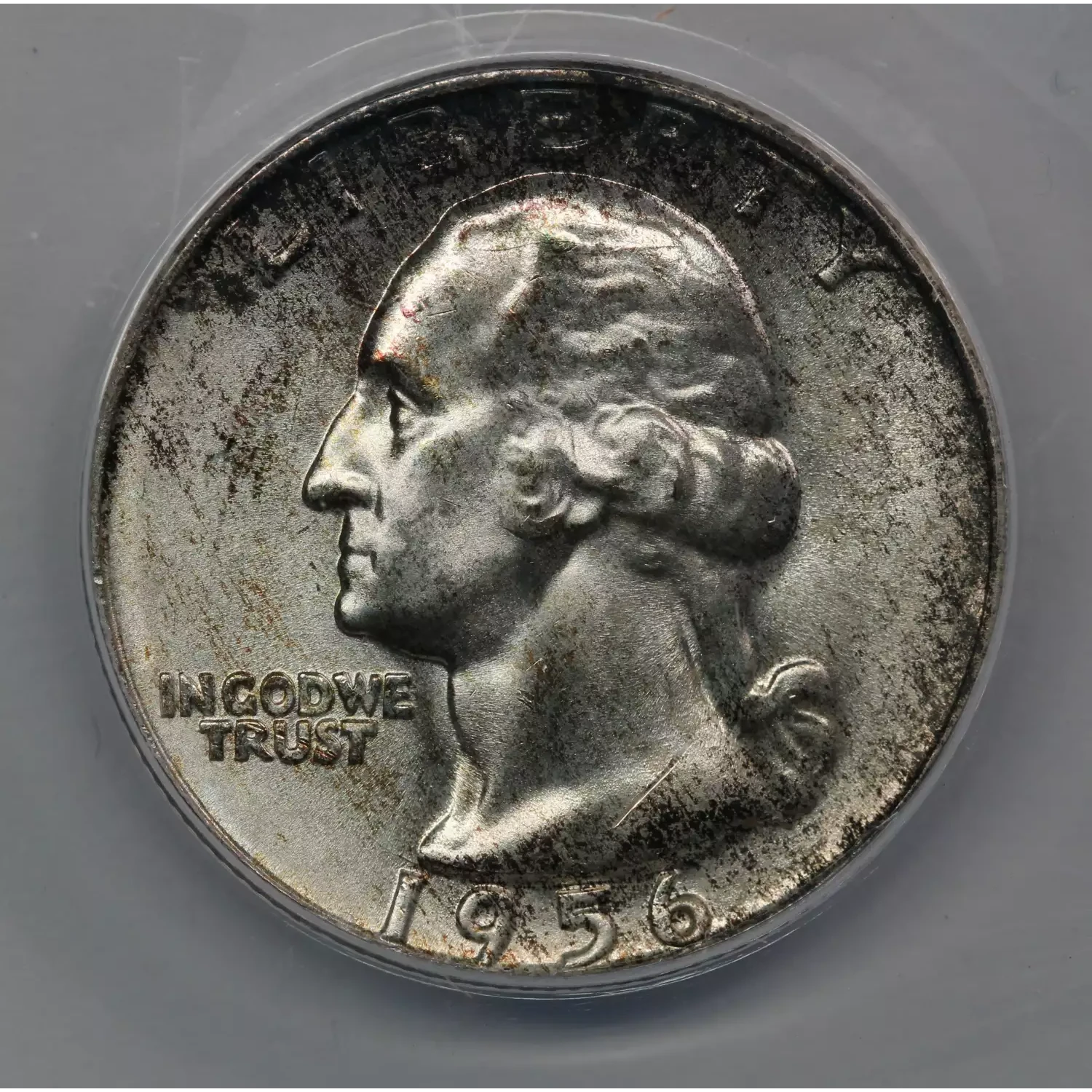 1956-D Washington Quarter ANACS MS-67