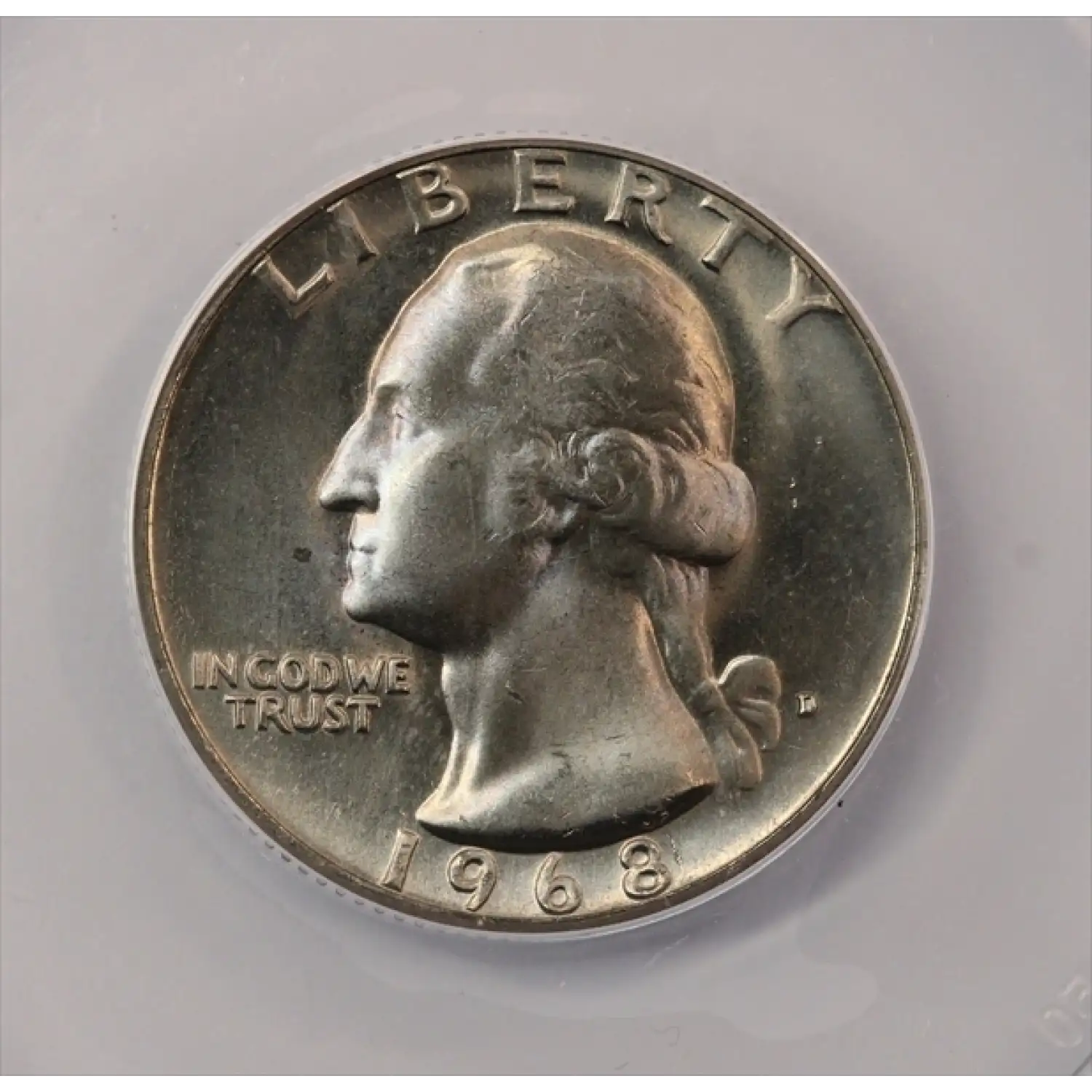 1968-D Washington Quarter ANACS MS-66