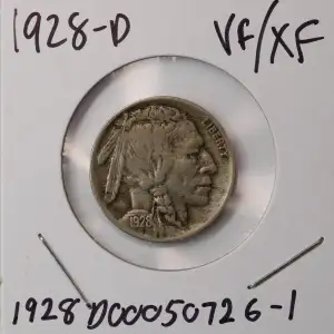 Nickel Five Cent Pieces-Indian Head or Buffalo