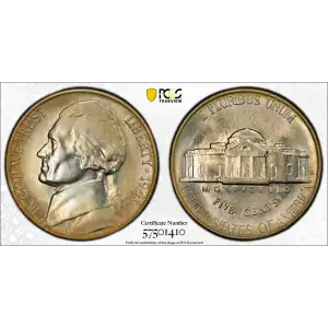 Nickel Five Cent Pieces-Jefferson