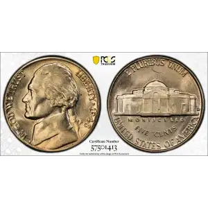 Nickel Five Cent Pieces-Jefferson