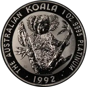 1992 1oz Australian Perth Mint Platinum Koala (2)