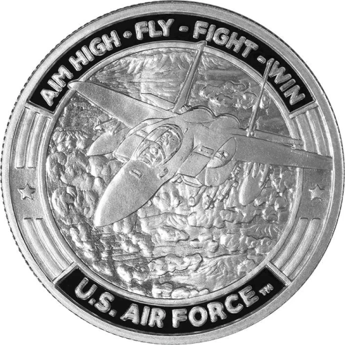 US Air Force F-15 Fighter Jet & Guy Harvey 1 oz Silver Round (.999 Pure) (3)